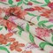 1 Yard Pink and Orange Floral Cotton Voile Lennox Estate Print Fabric